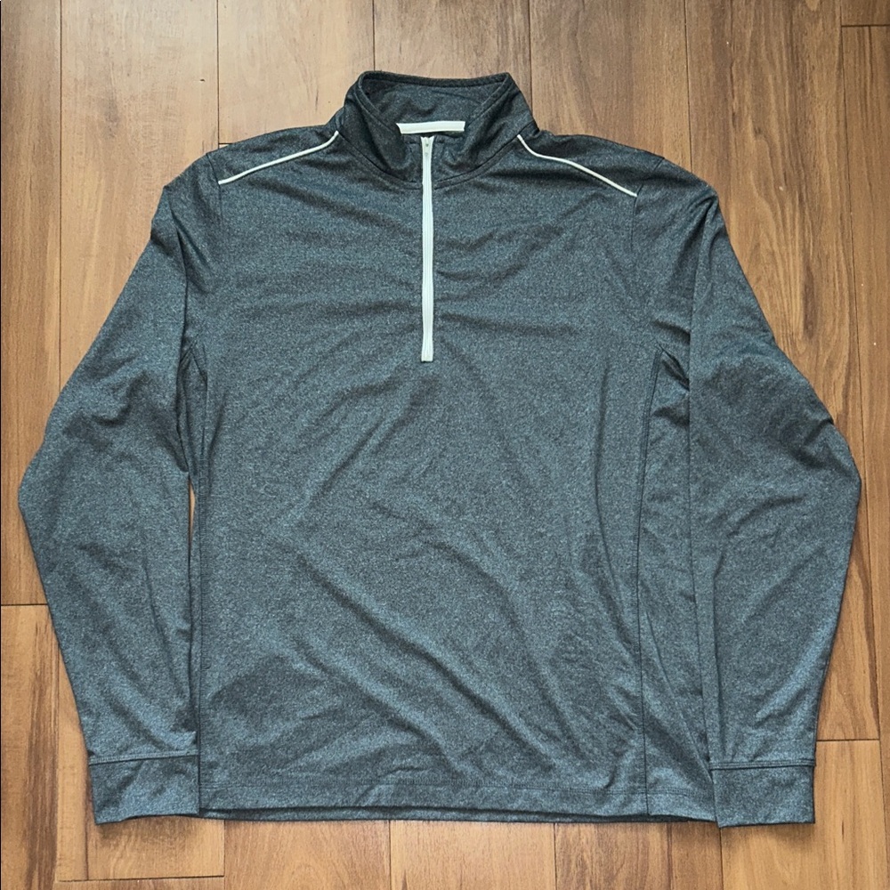 johnnie-O Charcoal Grey Quarter-Zip Jacket